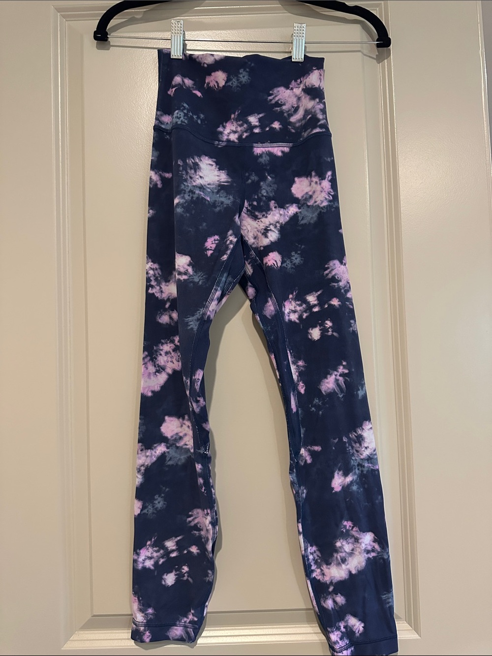 Lululemon Tie-Dye High-Waist Leggings - Navy & Pink